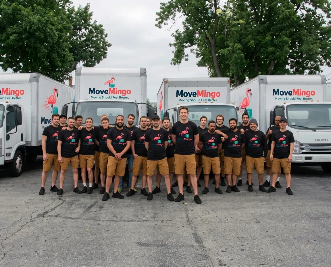 MoveMingo crew volunteering at a local community event in Marlborough